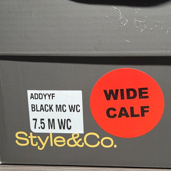 Style & Co. Addyy Wide Calf Knee-High Dress Boots : Size – 7.5 (Women’s) - Picture 8 of 8